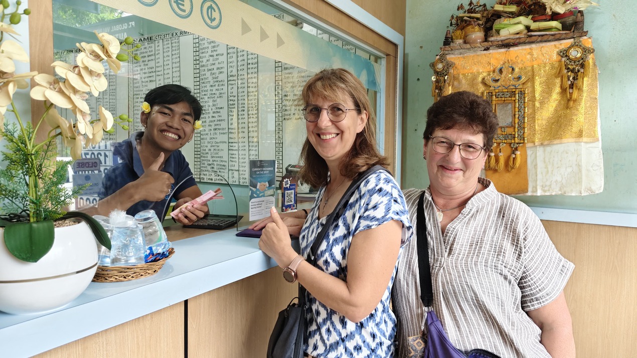 Two women working at a desk